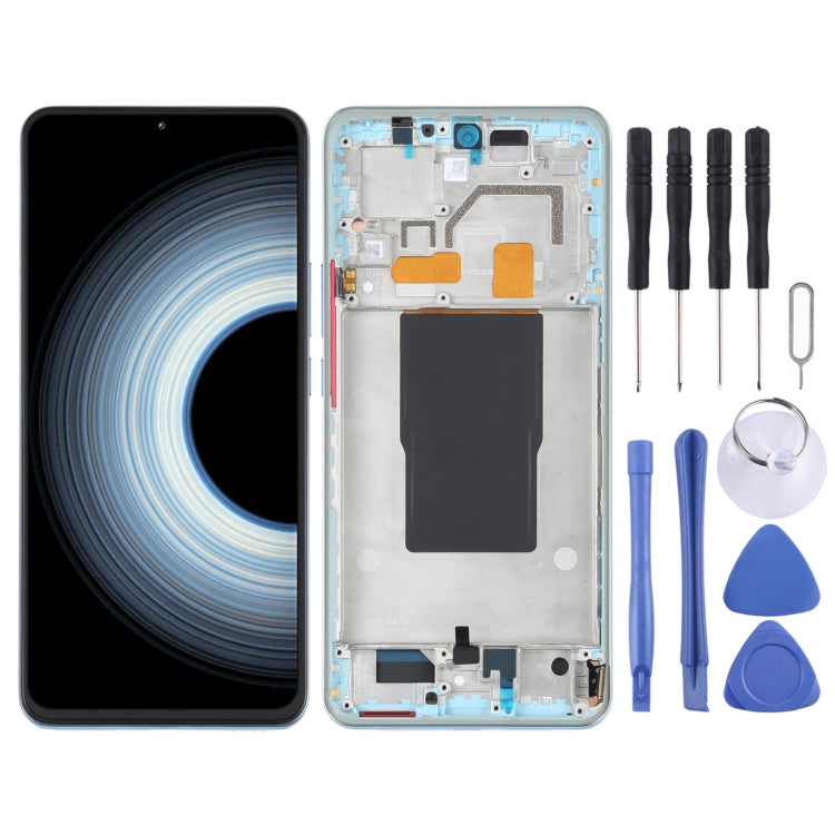 Original full AMOLED screen with frame for Xiaomi Redmi K50 Ultra