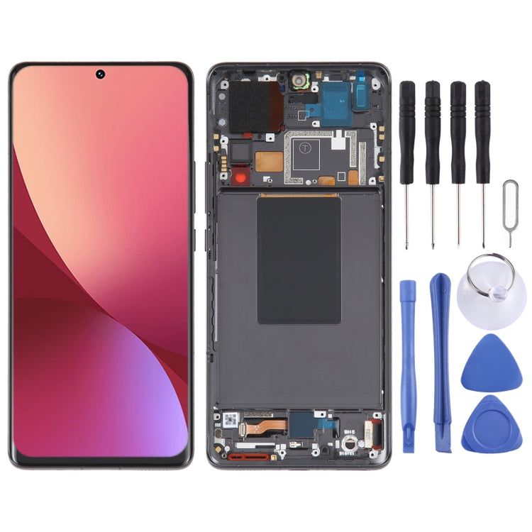 شاشة AMOLED أصلية كاملة مع إطار لهاتف شاومي 12 Pro