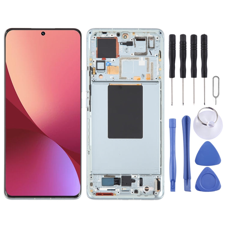 شاشة AMOLED أصلية كاملة مع إطار لهاتف شاومي 12 Pro