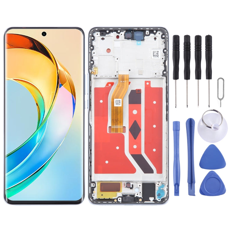شاشة LCD أصلية كاملة مع إطار لهاتف هونر X9b