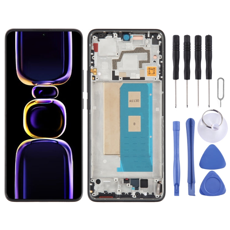 شاشة AMOLED أصلية شاومي Poco F5 Pro مع إطار