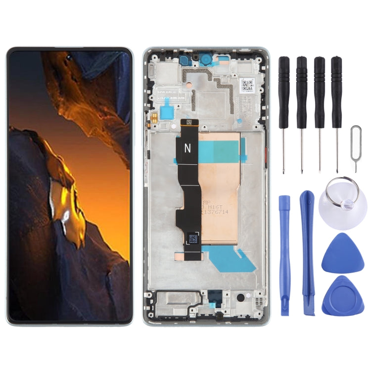 شاشة AMOLED أصلية شاومي Poco F5 مع إطار
