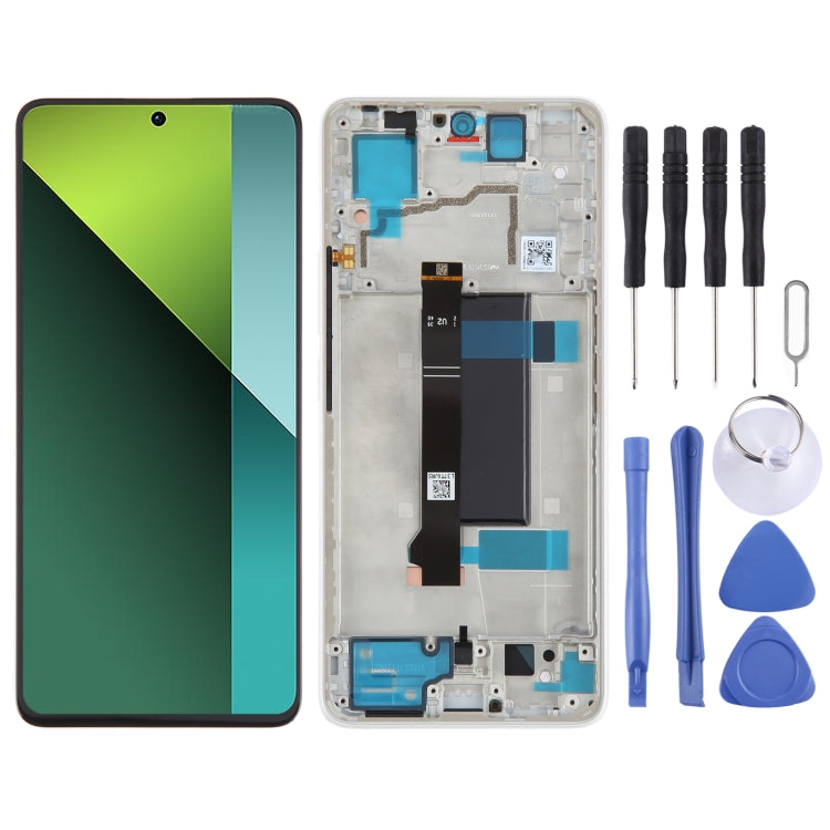 شاشة AMOLED أصلية شاومي Redmi Note 13 Pro 5G مع إطار