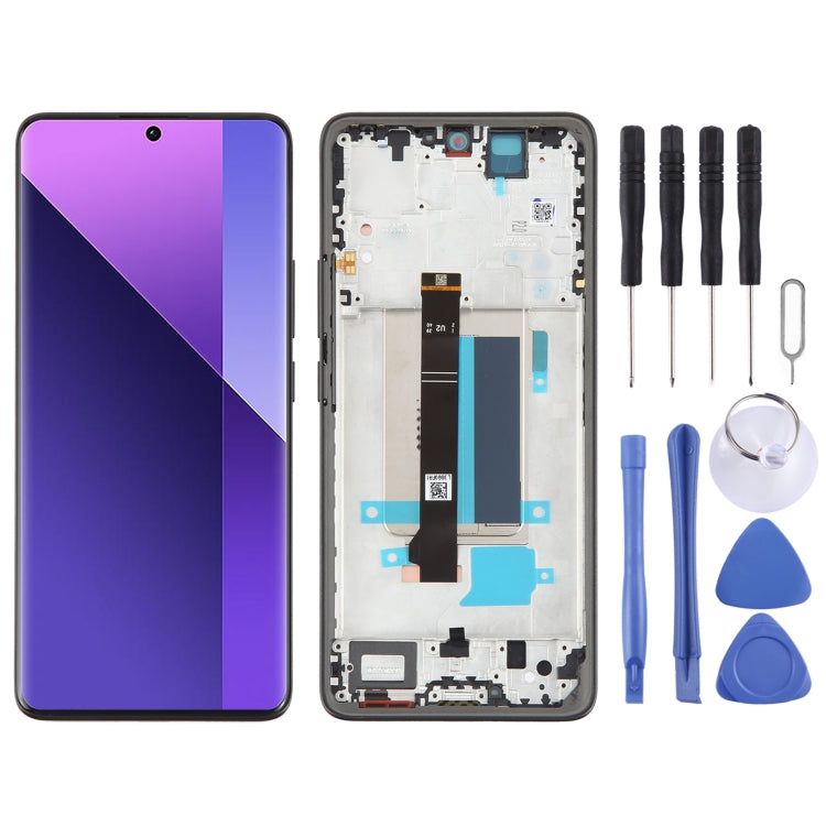 شاشة AMOLED أصلية شاومي Redmi Note 13 Pro+ مع إطار