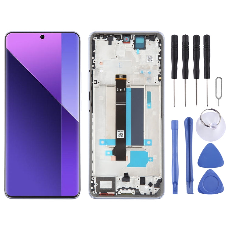 شاشة AMOLED أصلية شاومي Redmi Note 13 Pro+ مع إطار