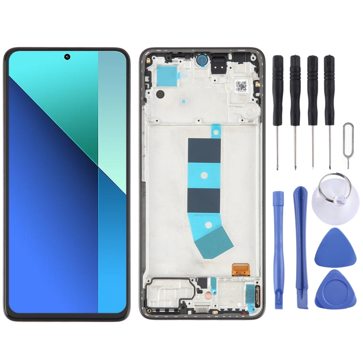 شاشة AMOLED أصلية شاومي Redmi Note 13 4G مع إطار