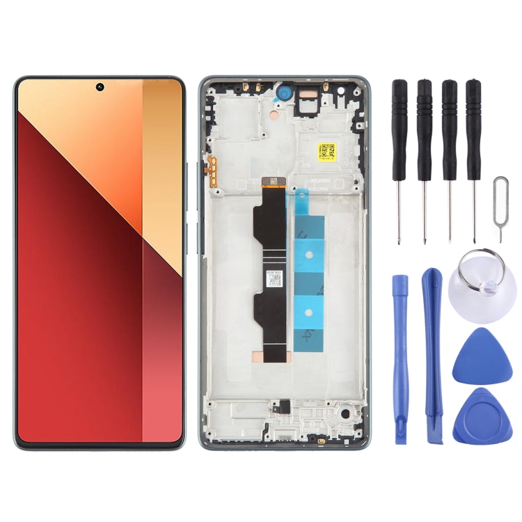 شاشة AMOLED أصلية شاومي Redmi Note 13 Pro 4G مع إطار