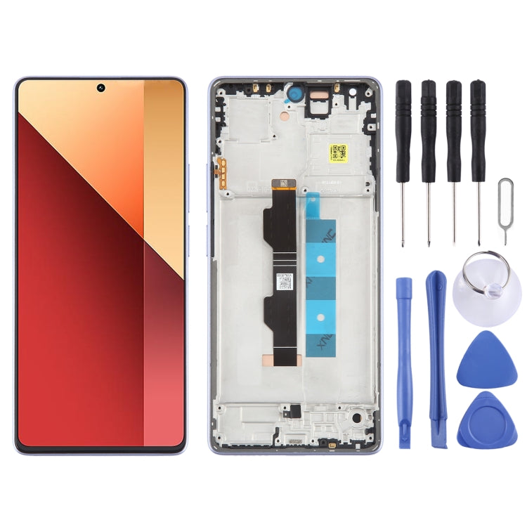 شاشة AMOLED أصلية شاومي Redmi Note 13 Pro 4G مع إطار