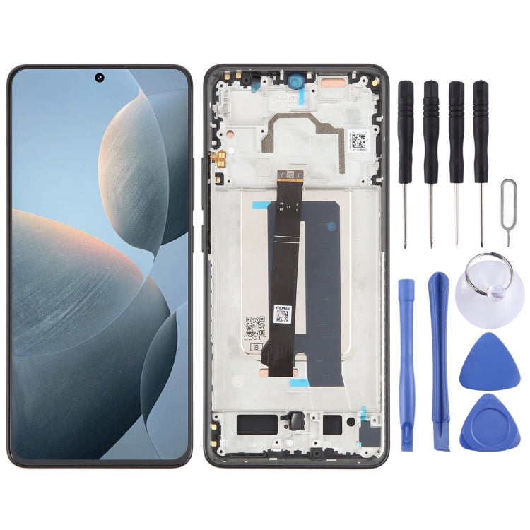 شاشة LCD أصلية مع إطار شاومي Redmi K70E مجموعة كاملة