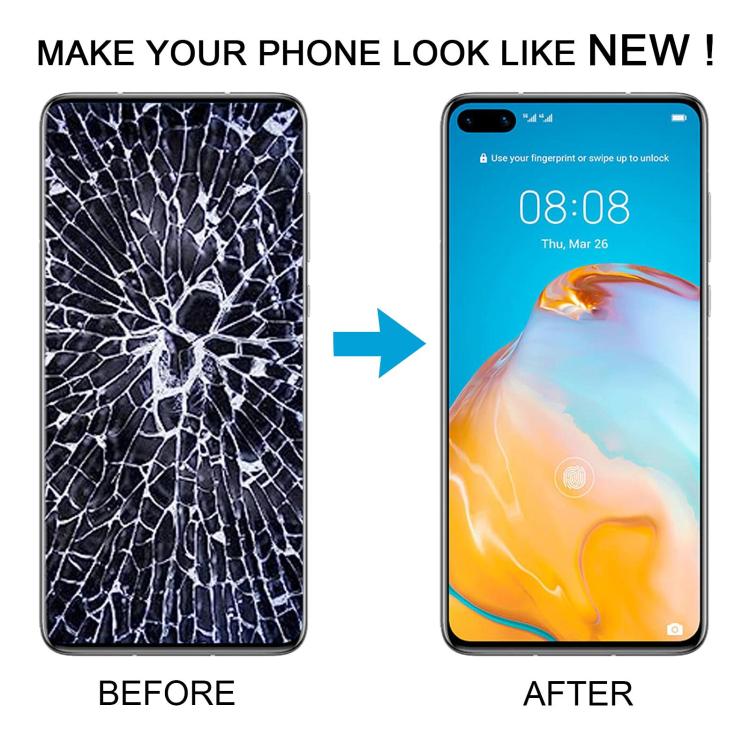 شاشة TFT LCD كاملة مع إطار لهاتف هواوي P40
