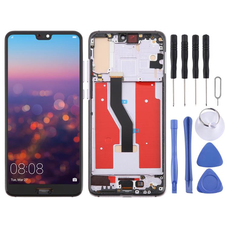 ⁧شاشة TFT LCD لهاتف Huawei P20 Pro مع محول رقمي كامل مع إطار، لا يدعم التعرف على بصمة الإصبع⁩, For Huawei P20 Pro(TFT)