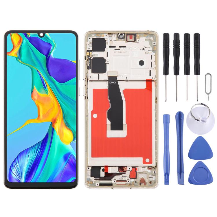 شاشة TFT LCD مع إطار لهواوي P30 مجموعة كاملة (بدون بصمة)