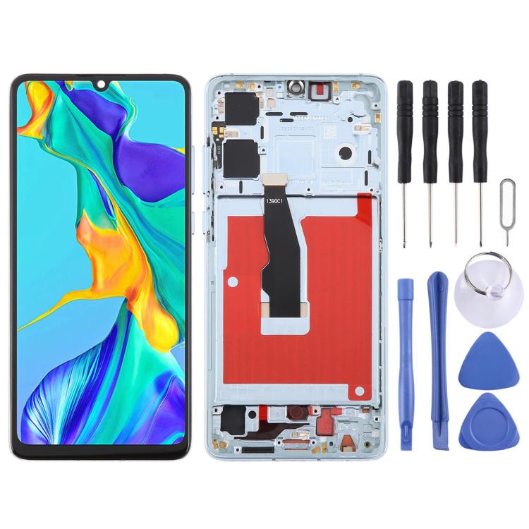 شاشة TFT LCD مع إطار لهواوي P30 مجموعة كاملة (بدون بصمة)