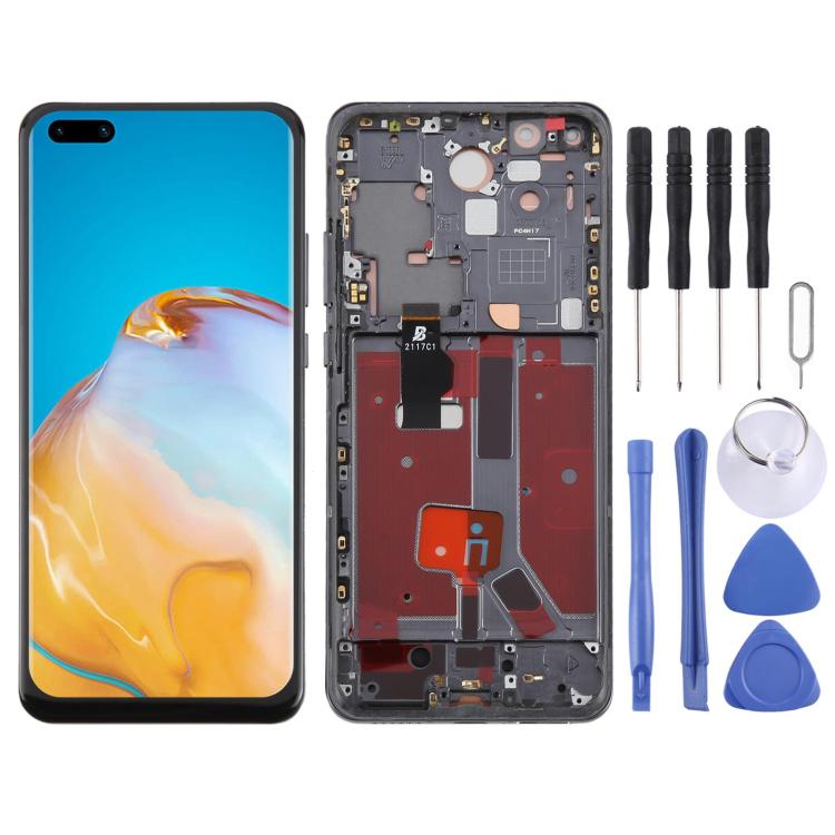 TFT LCD screen with frame for Huawei P40 Pro (without fingerprint)