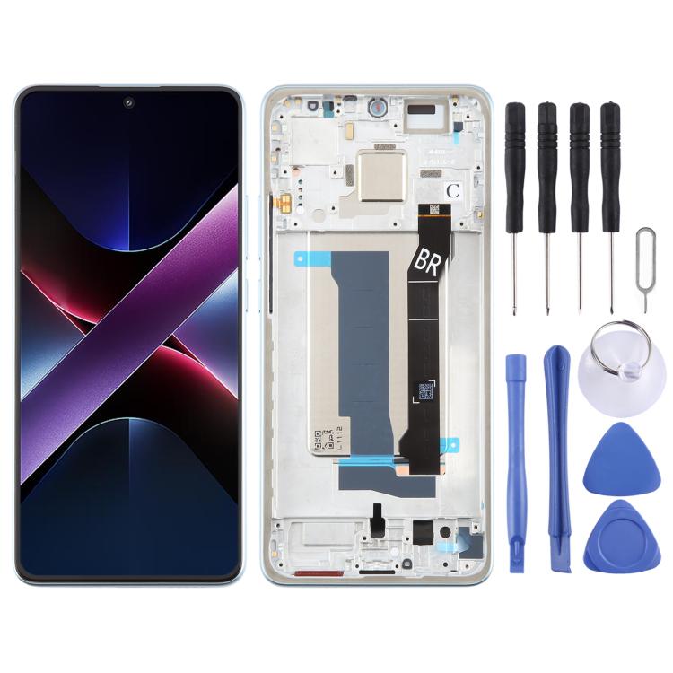 شاشة AMOLED أصلية شاومي Poco X7 Pro مع إطار