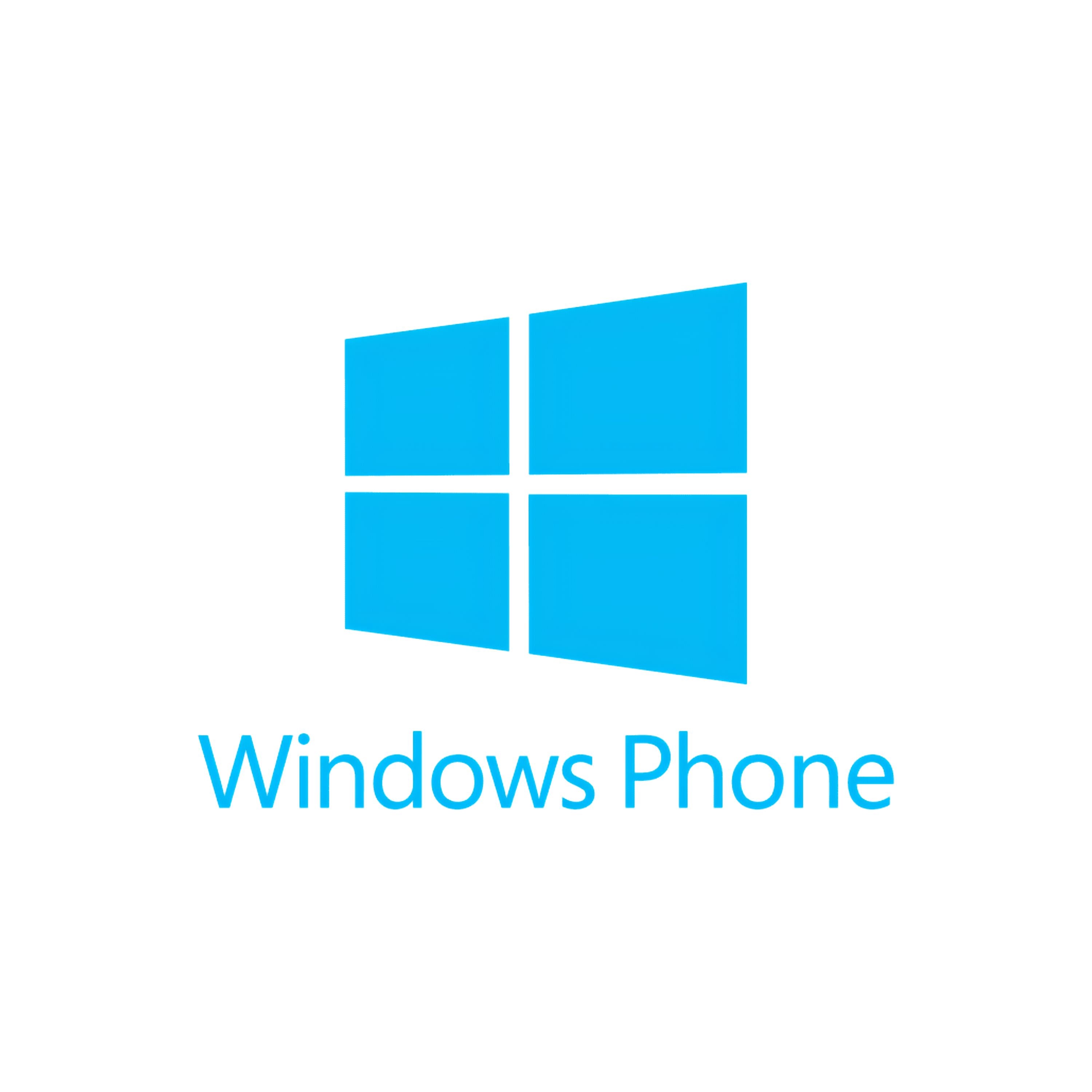 Windows Phone logo on a white background.